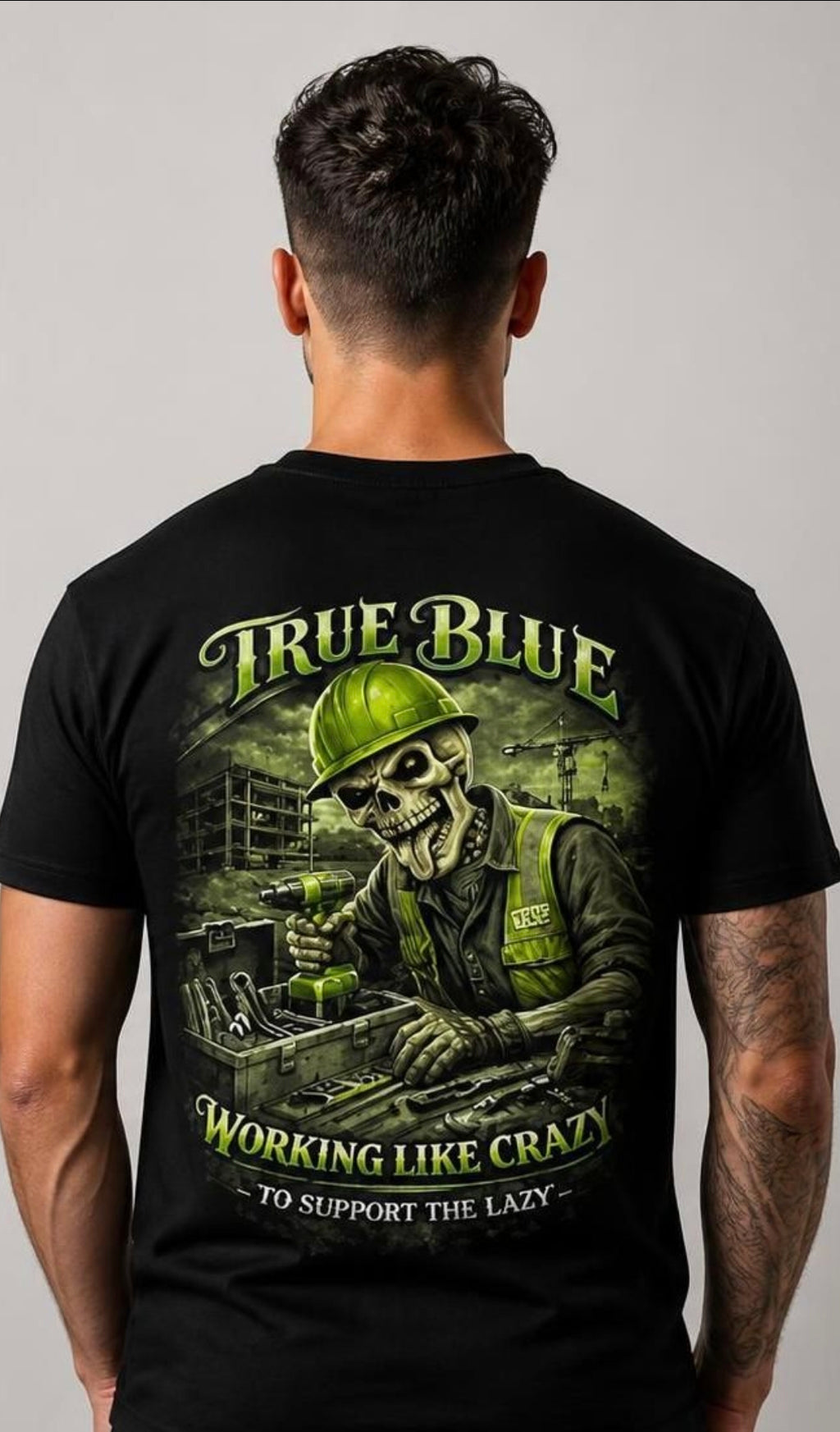 TRUE BLUE CRAZY & LAZY TEE