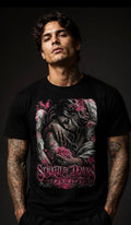 TRUE BLUE STALKED BY DEMONS TEE