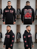 TRUE BLUE "RIG PIG" PATCHED ZIP UP HOODIE