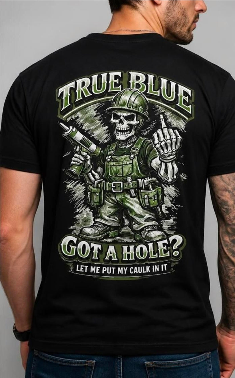 TRUE BLUE THE CAULK TEE