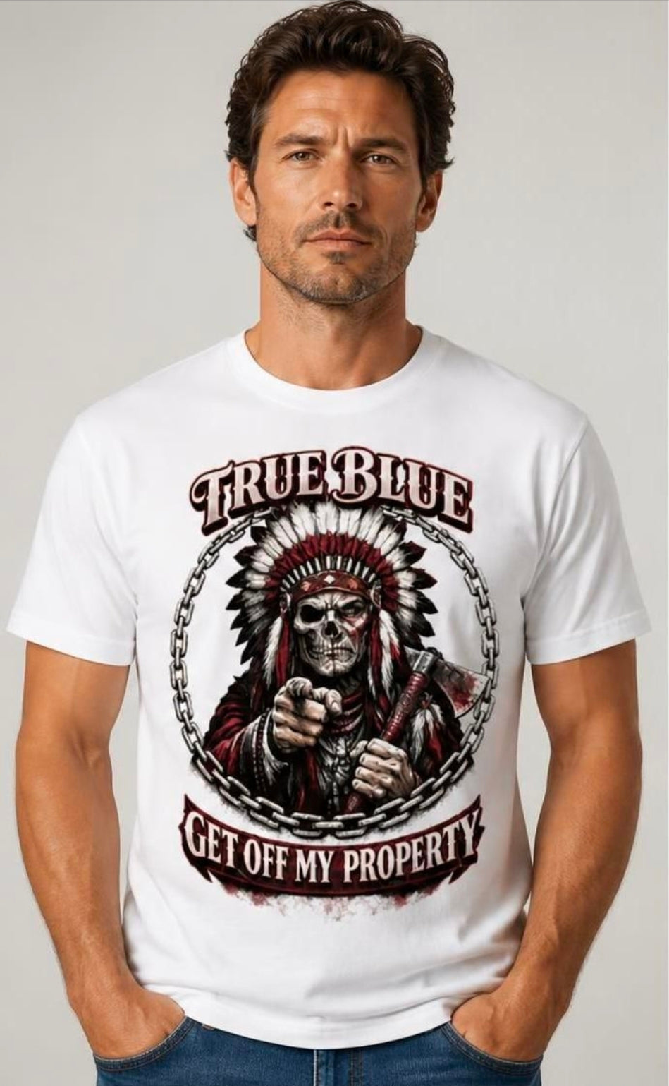 TRUE BLUE GET OFF TEE