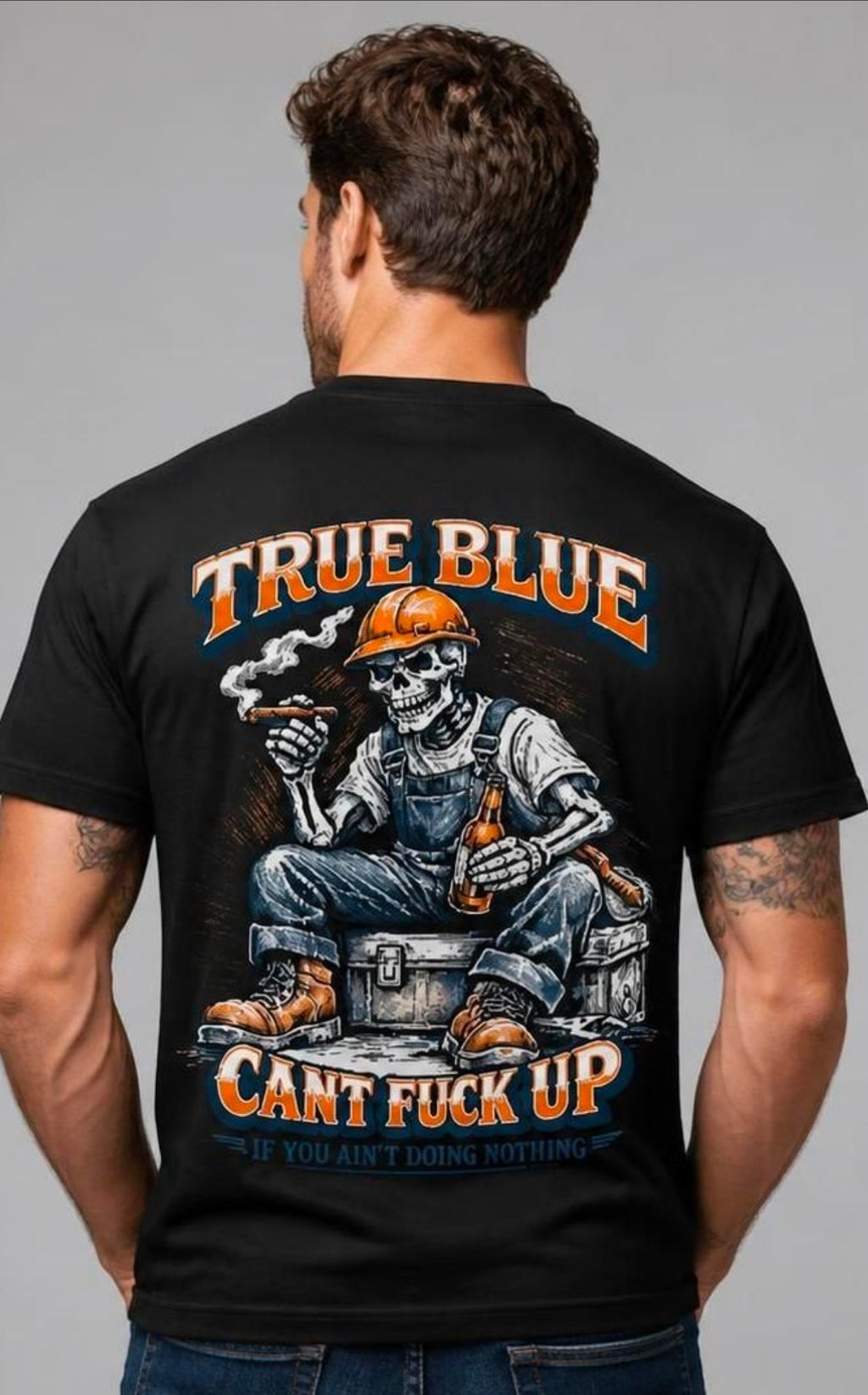 TRUE BLUE CANT F UP TEE