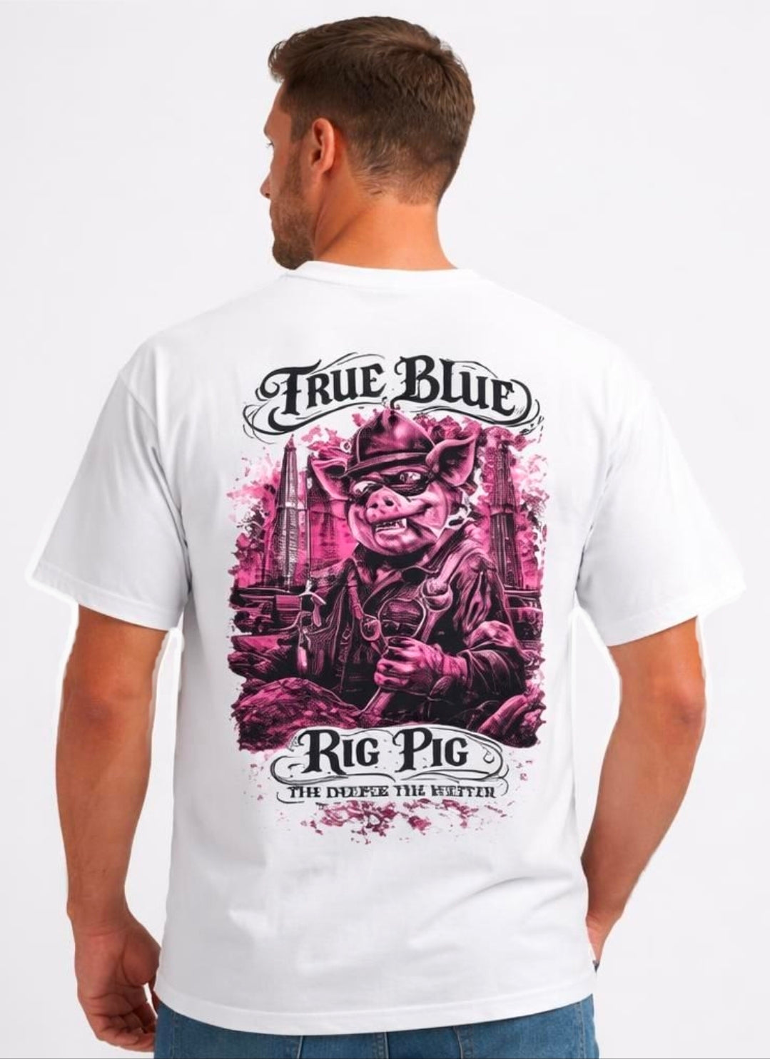 TRUE BLUE RIG PIG TEE