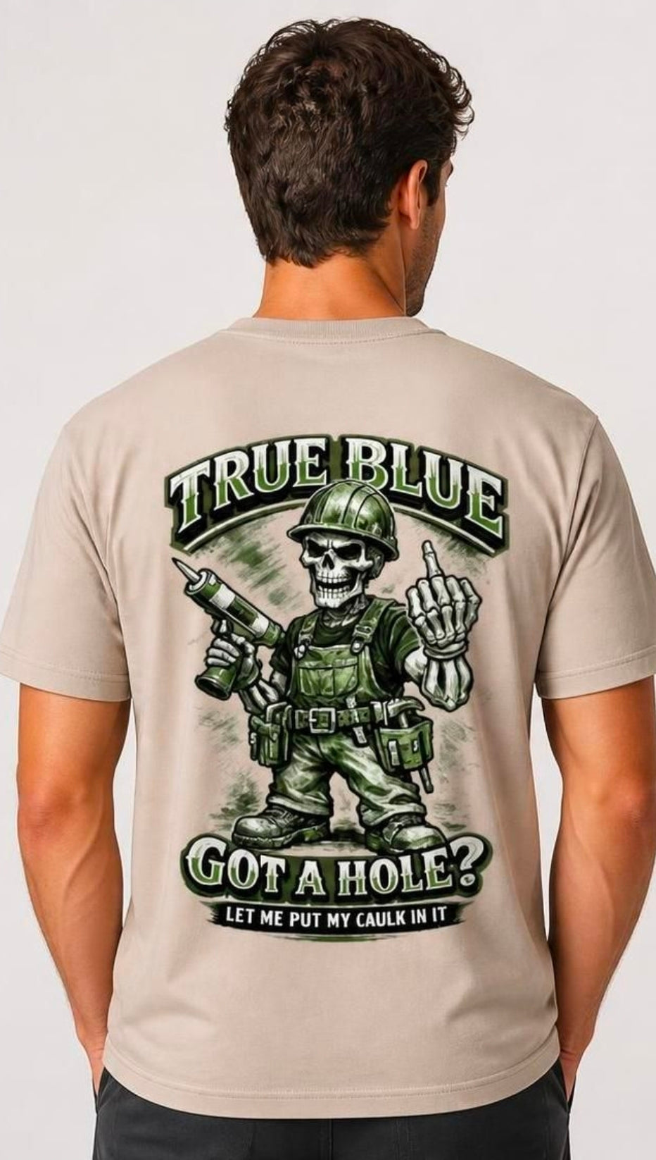 TRUE BLUE THE CAULK TEE