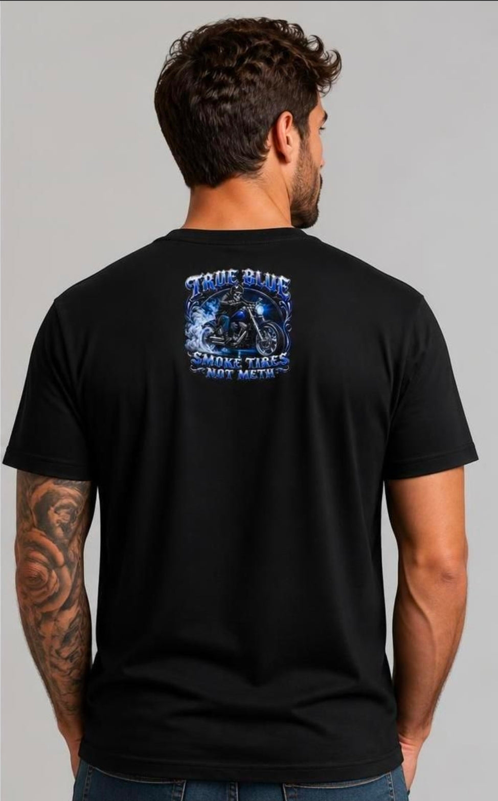 TRUE BLUE SMOKE TIRES TEE