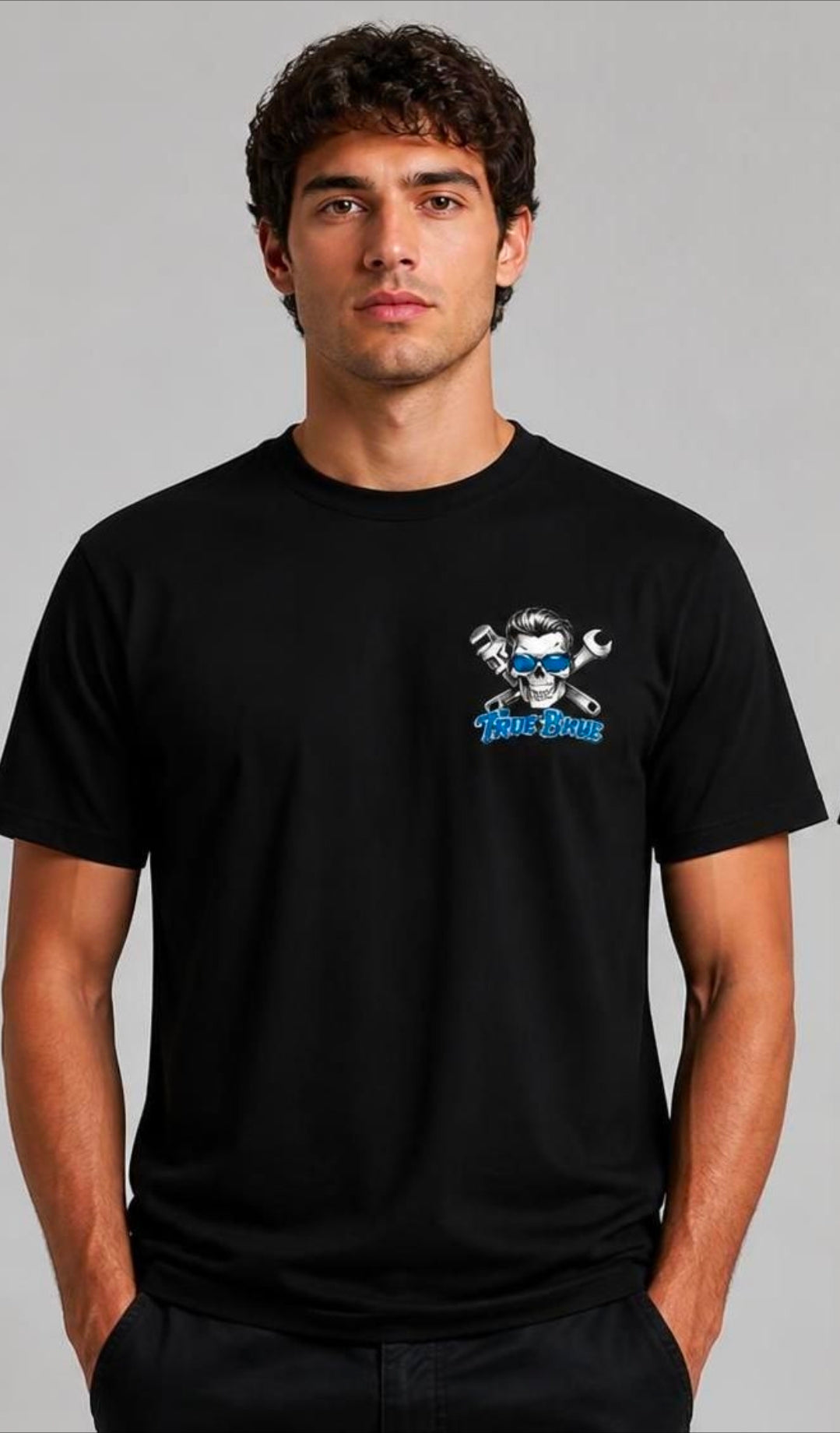 TRUE BLUE ACT YOUR WAGE TEE