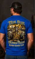 TRUE BLUE TRASH & CASH TEE