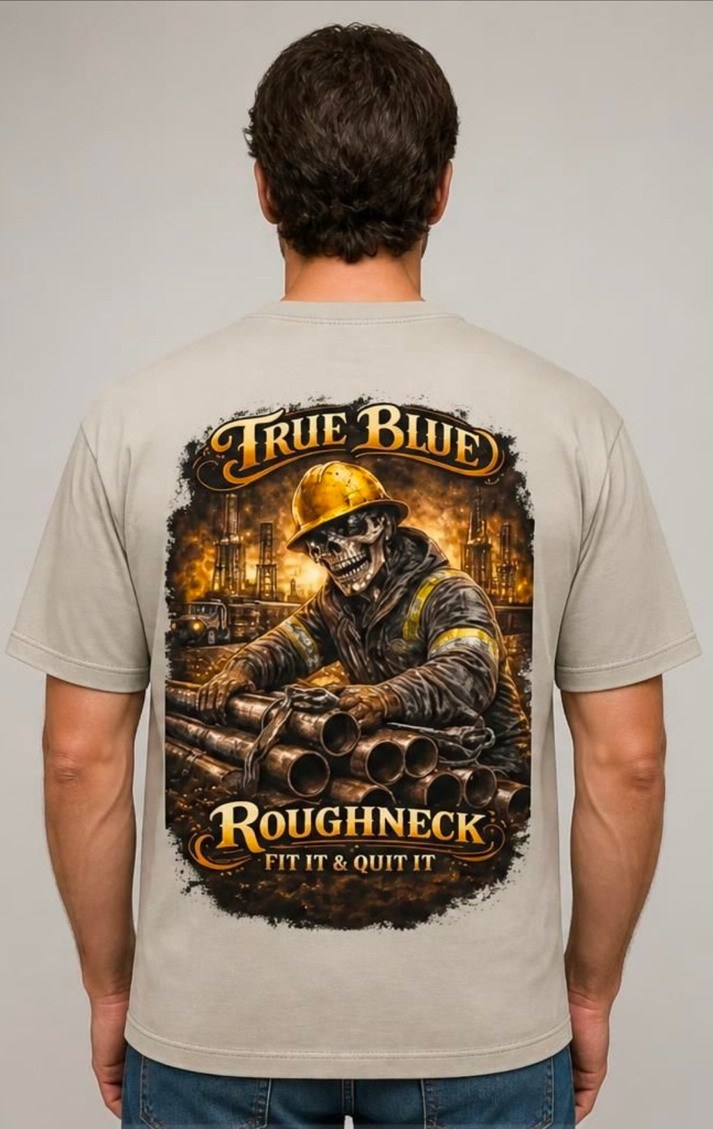 TRUE BLUE ROUGHNECK TEE