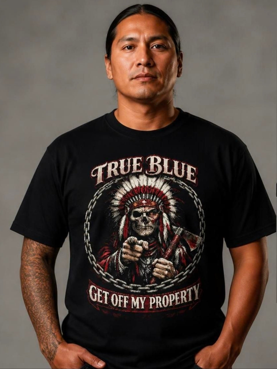 TRUE BLUE GET OFF TEE