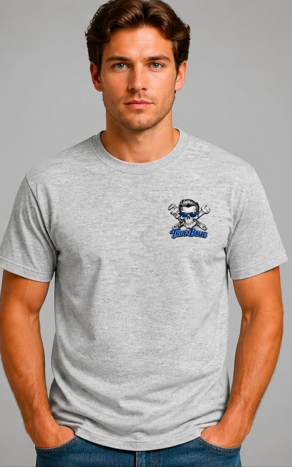 TRUE BLUE ASK MY FOREMAN TEE