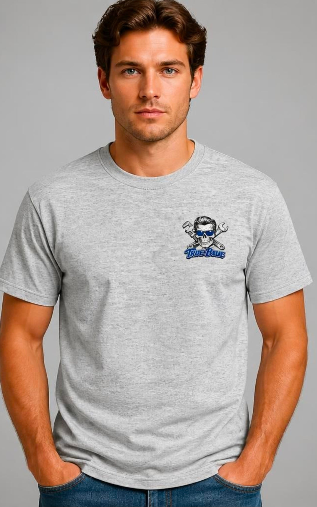 TRUE BLUE ASK MY FOREMAN TEE
