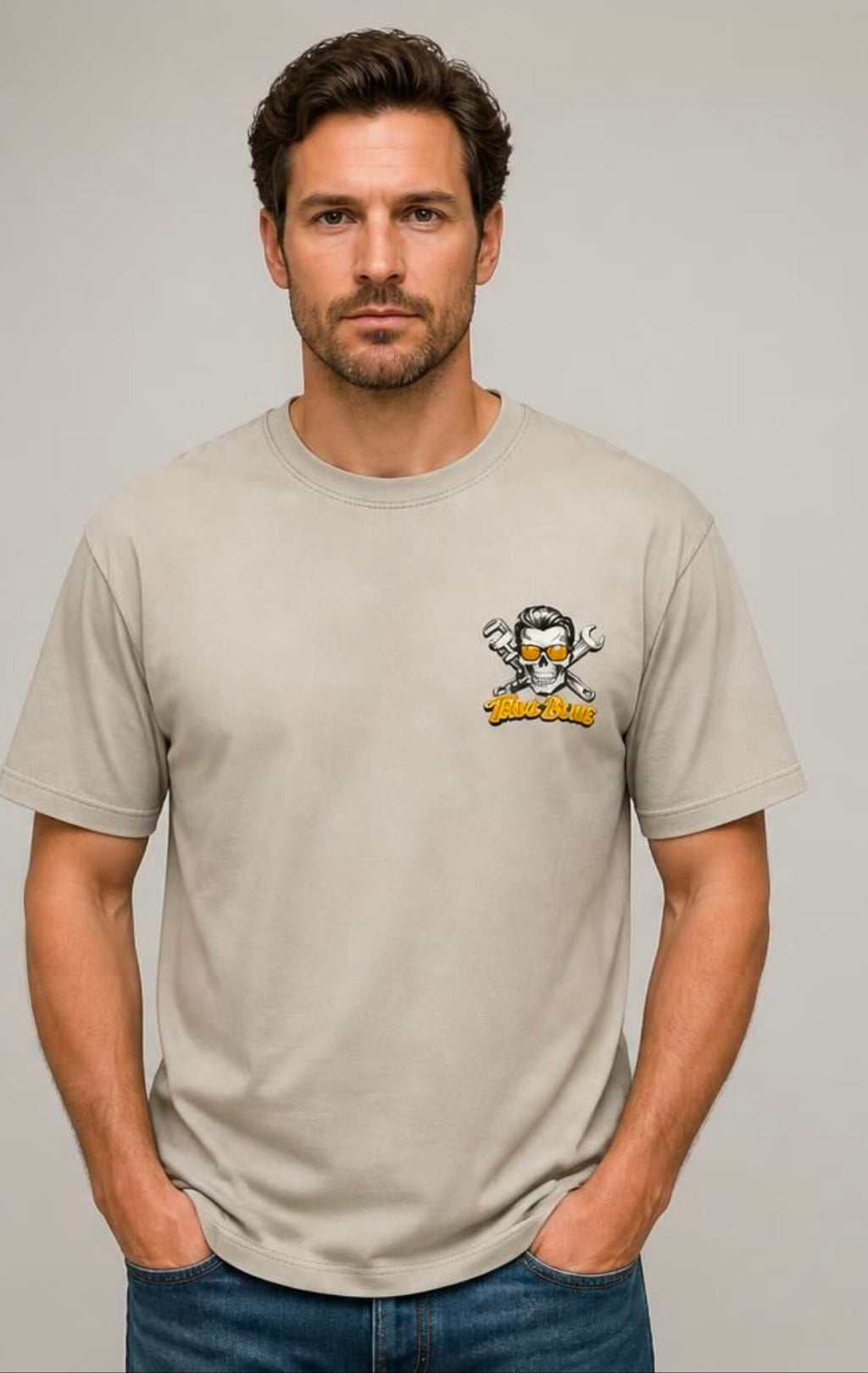 TRUE BLUE ROUGHNECK TEE
