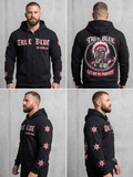 TRUE BLUE "OFF MY PROPERTY" PATCHED ZIP UP HOODIE