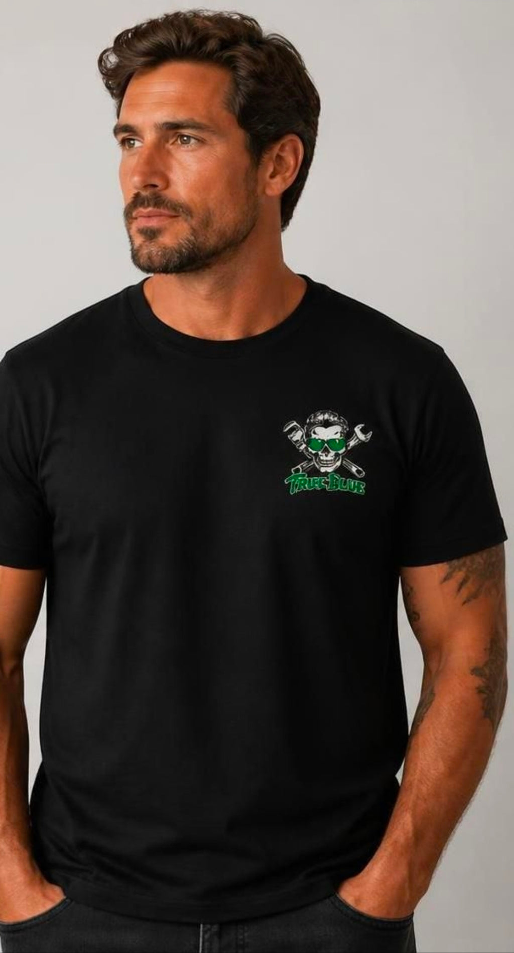 TRUE BLUE WORK HARDER TEE