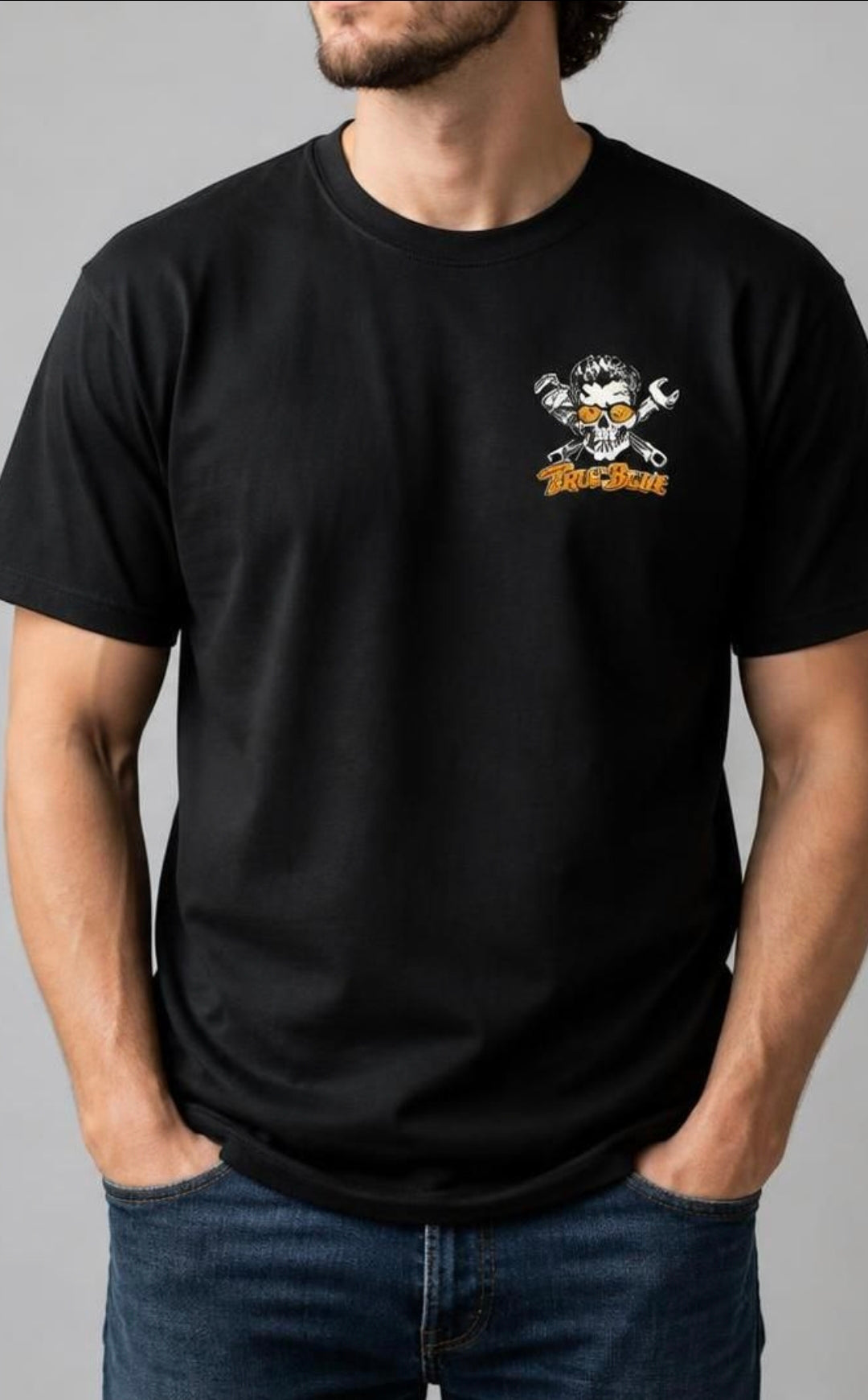 TRUE BLUE ROUGHNECK TEE