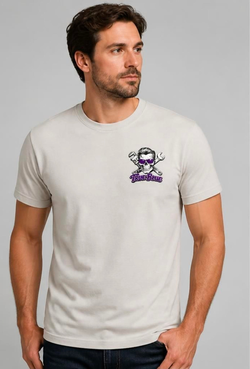TRUE BLUE PIPE DOG TEE