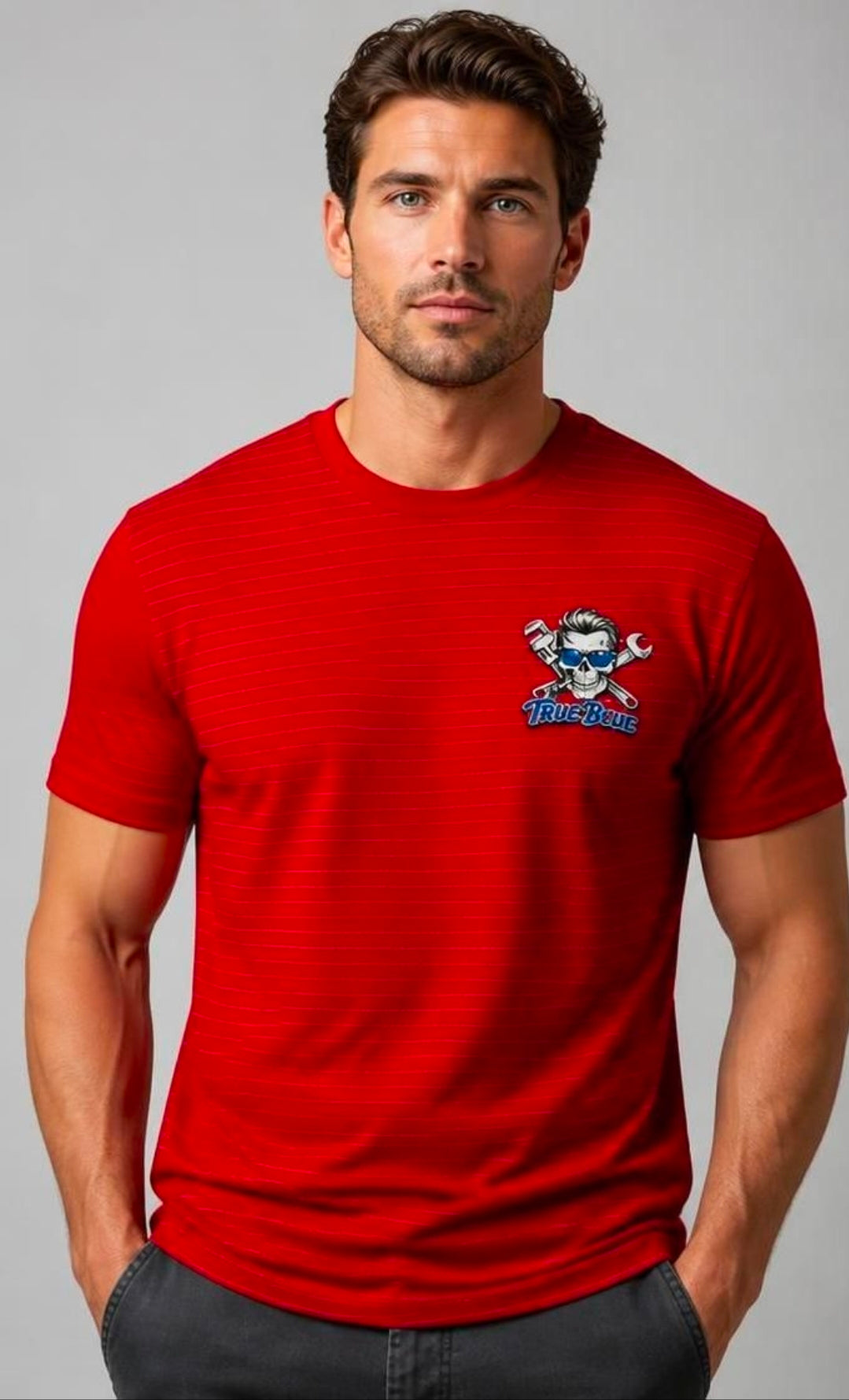 TRUE BLUE ACT YOUR WAGE TEE