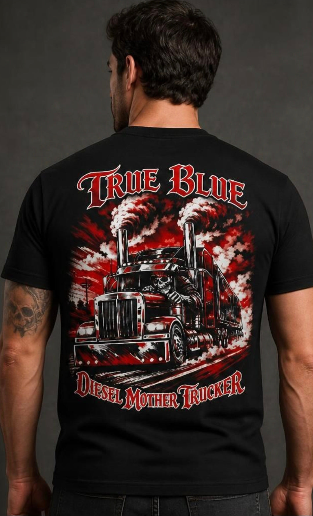 TRUE BLUE TRUCKER TEE