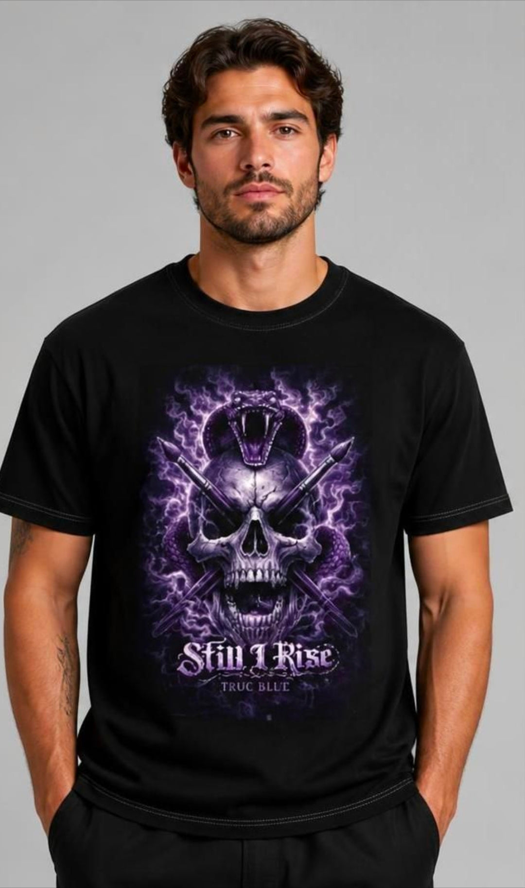 TRUE BLUE STILL I RISE TEE