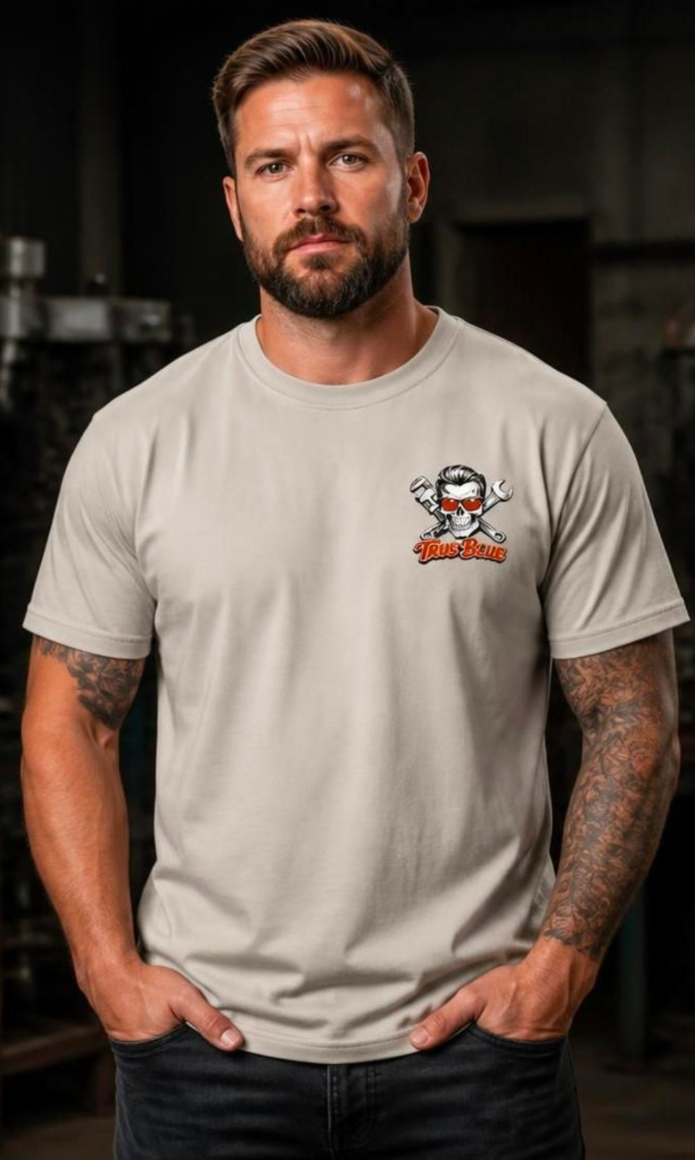 TRUE BLUE BIGGER RODS TEE