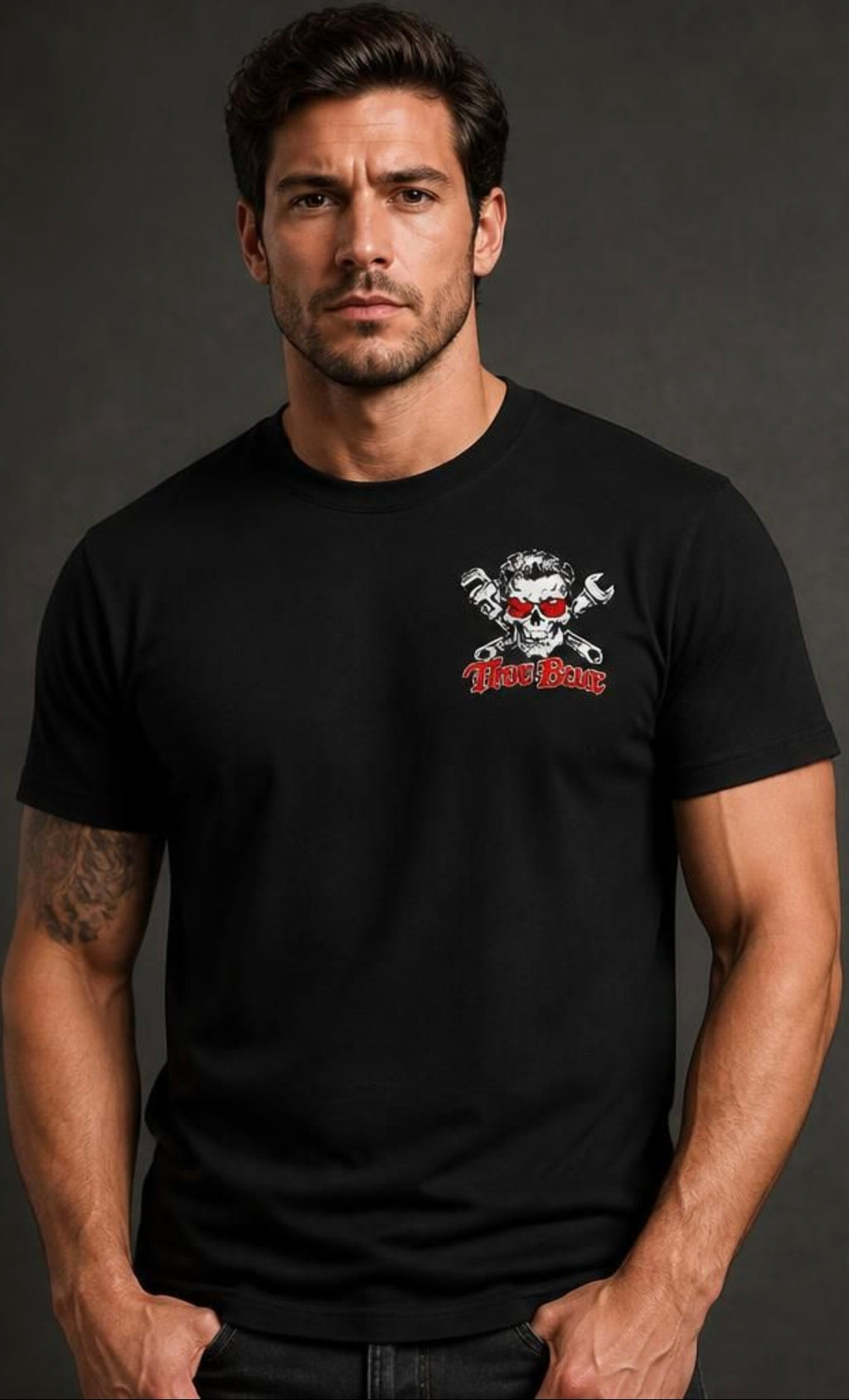 TRUE BLUE TRUCKER TEE