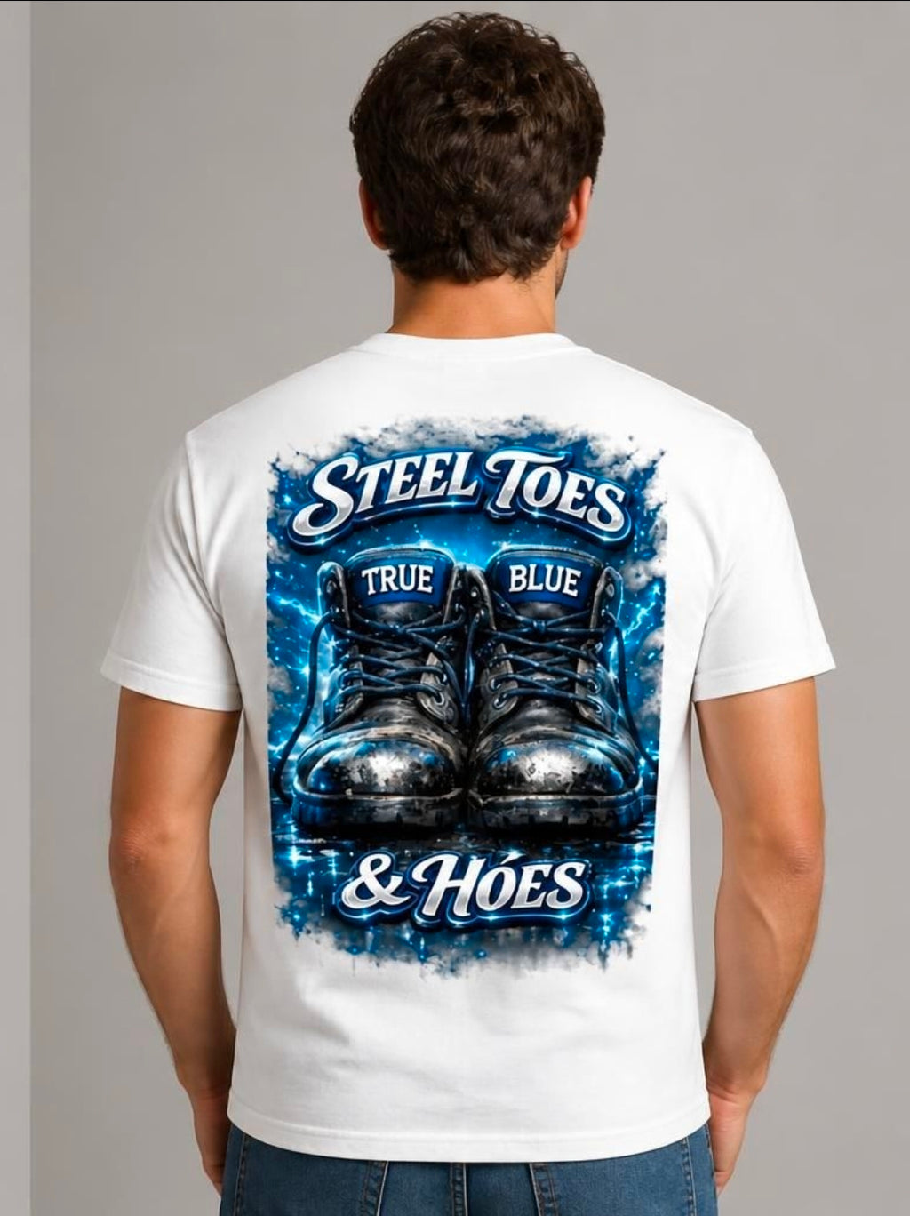 TRUE BLUE STEEL TOES TEE