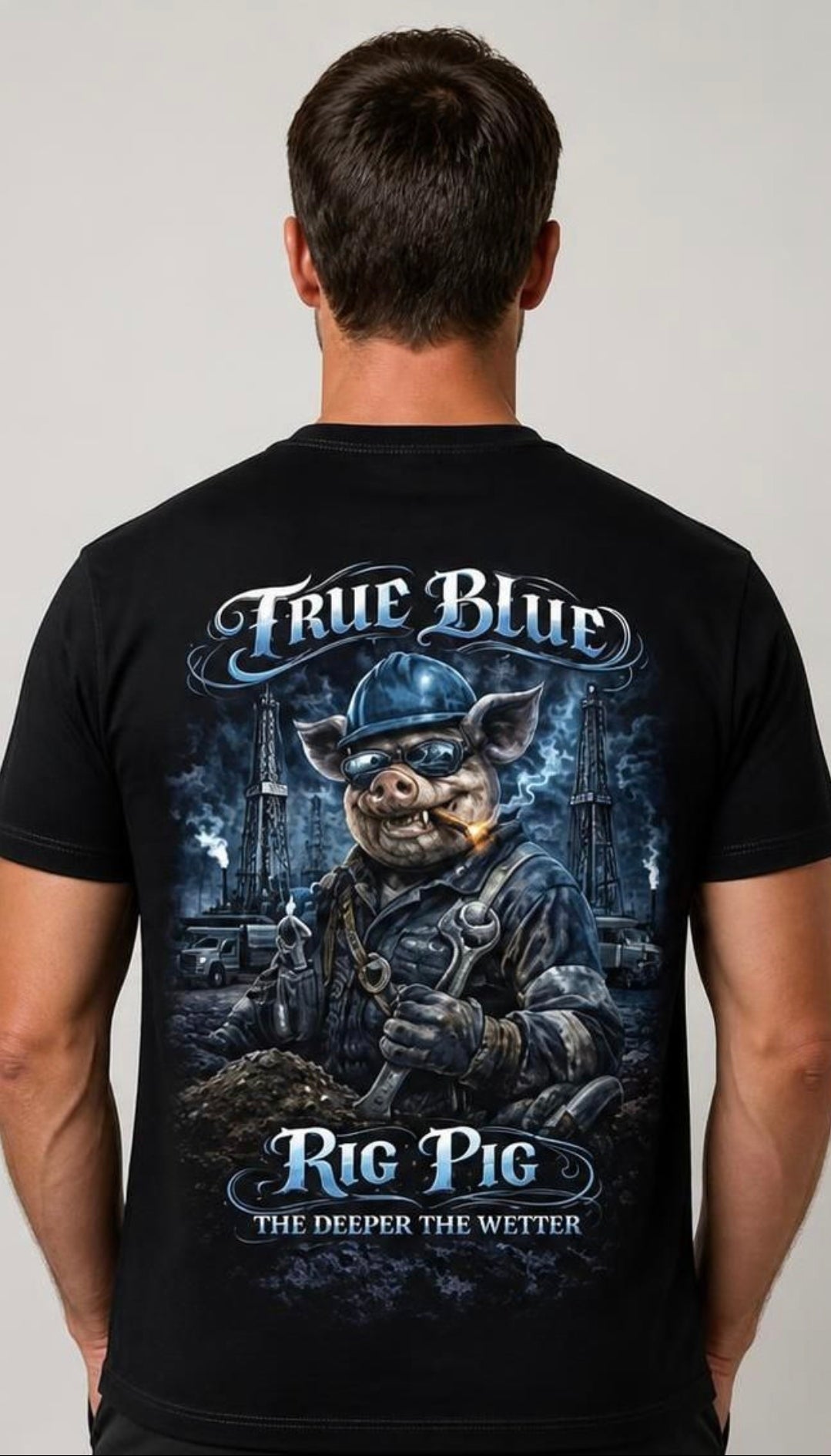 TRUE BLUE RIG PIG TEE